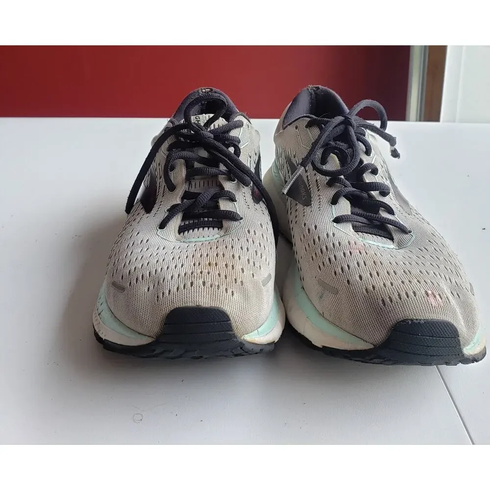 Brooks Glycerin GTS 19 Shoes Size 9.5 Womens Gray Running Marathon 1203441d074